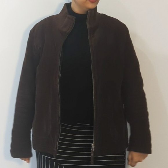 Cotton Ginny Brown Corduroy Jacket with Paisley Lining - Picture 2 of 7